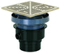 Sioux Chief FinishLine™ 832-2ANQ Adjustable Floor Drain Complete Assembly With Ring and Strainer, 2 in Outlet, Hub Connection, 7 in, ABS Drain