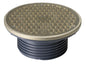Sioux Chief FinishLine™ 834-4HNR Adjustable Drain Cleanout, 4 in Cleanout, 4000 lb Load, 6-1/2 in Dia Cover, Import