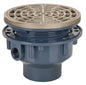 Sioux Chief 842-2PNR Adjustable On-Grade Floor Drain, 2 in Outlet, Hub Connection, PVC Drain, Import