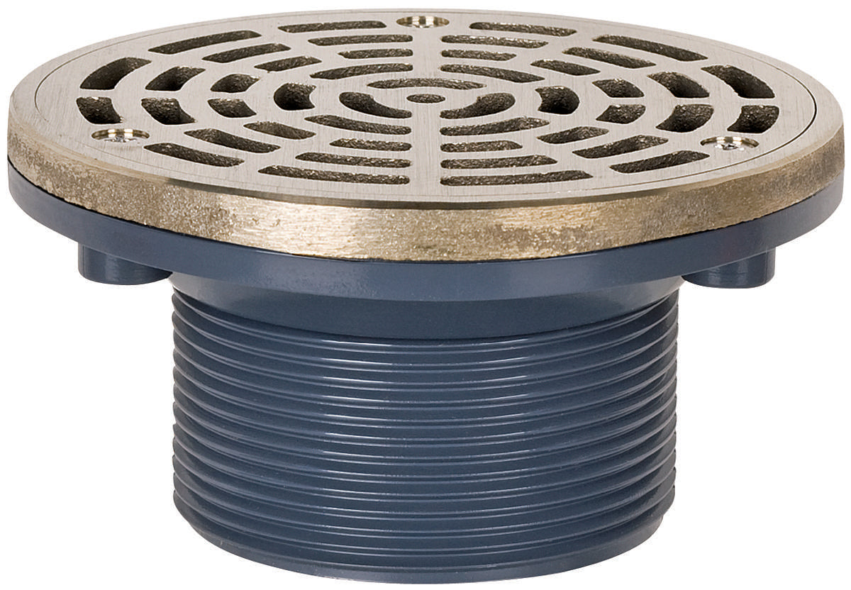 Adjustable On-Grade Floor Drain - Gray - 3" Outlet