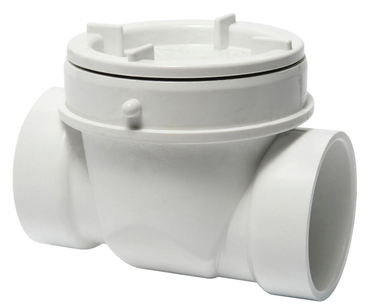 2" DWV Backwater Valve - PVC - PVC Body