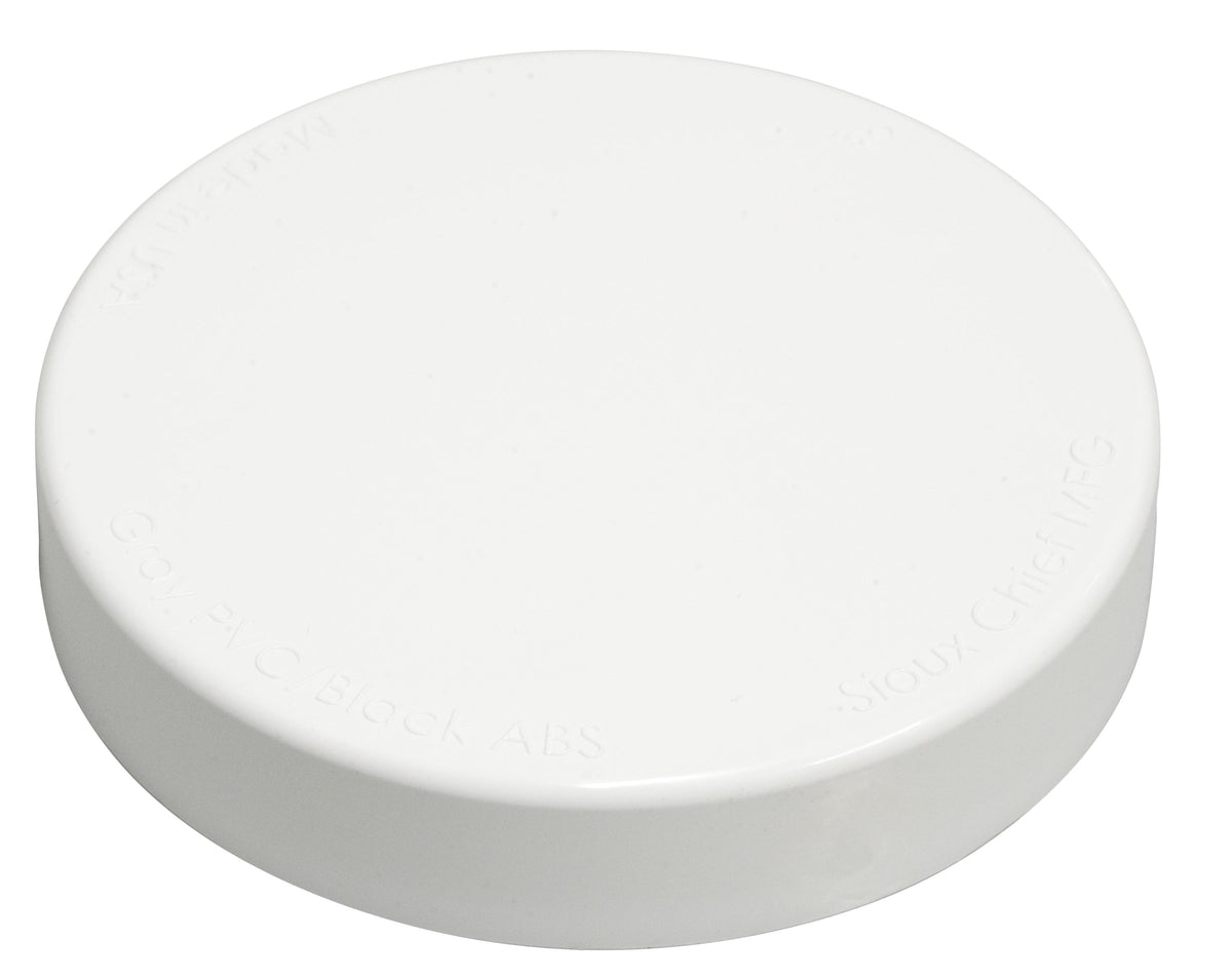 Test Cap - 4" Dia - PVC