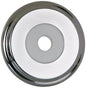 Sioux Chief 972-100 Tub Spout Seal Escutcheon With Foam Gasket, For Use With 1/2 in CTS, 1/2 or 3/4 in IPS Pipe, Brass, Polished Chrome, Import