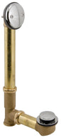 Waste and Overflow Bath Drain with Trim - Brass