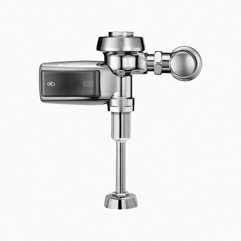 Sloan® Royal® 3912670 186 SMOOTH Single-Flush Sensor Exposed Flushometer, Optima®, Battery, 1 gpf Flush Rate, 3/4 in IPS Inlet, 3/4 in Spud, 25 to 80 psi Pressure, Polished Chrome, Domestic