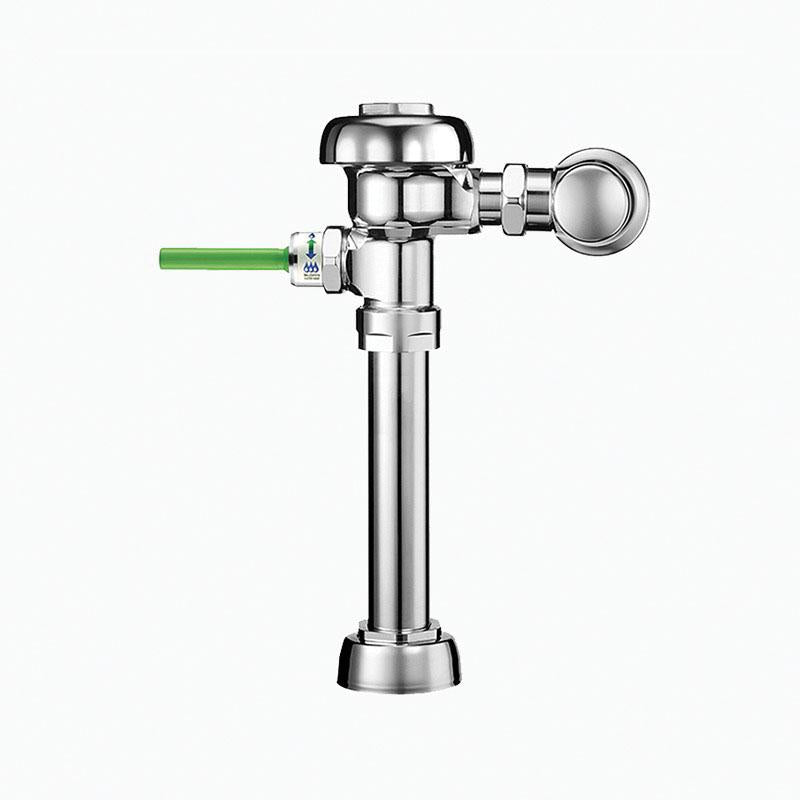 Sloan® 3760005 WES-111 Single-Flush Manual Exposed Flushometer, 1.6 gpf Flush Rate, 1 in IPS Inlet, 1-1/2 in Spud, 15 to 80 psi Pressure, Polished Chrome, Domestic