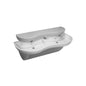 Sloan® 3870029 EW-72000 2-Station Enclosed Lavatory System Sink, Electronic Sensor Operation, 0.5 gpm Flow Rate, Sloan Stone®, Import