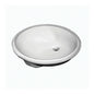 Sloan® 3873001 SS-3001 Lavatory Sink With Front Overflow, Oval Shape, 19-1/2 in W x 16-1/2 in D x 7-1/2 in H, Undermount Mount, Vitreous China, White, Import