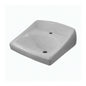 Sloan® 3873103 SS-3103 Lavatory Sink With Front Overflow, Oval Shape, 20 in W x 18-1/4 in D x 12-1/4 in H, Wall Mounting, Vitreous China, White, Import