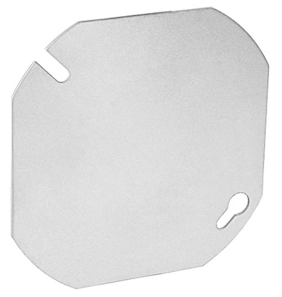 Flat Box Cover - 0.06" L x 4" W x - Galvanized Steel