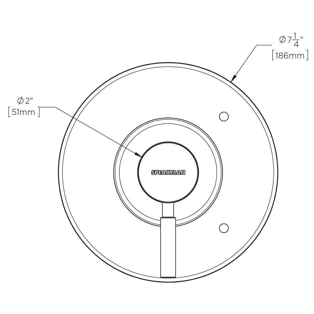 Neo - Universal Shower Valve Trim - Matte Black - Wall Mount