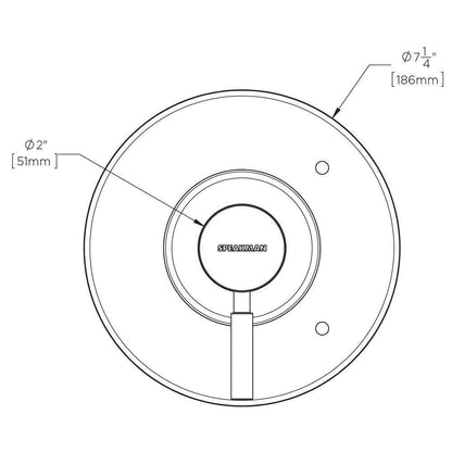 Neo - Universal Shower Valve Trim - Matte Black - Wall Mount