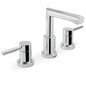 Speakman® SB-1021-E Neo™ Widespread Bathroom Faucet, Residential, 1.2 gpm Flow Rate, 7 in H Spout, 6 to 12 in Center, Polished Chrome, 2 Handles, Pop-Up Drain, Import