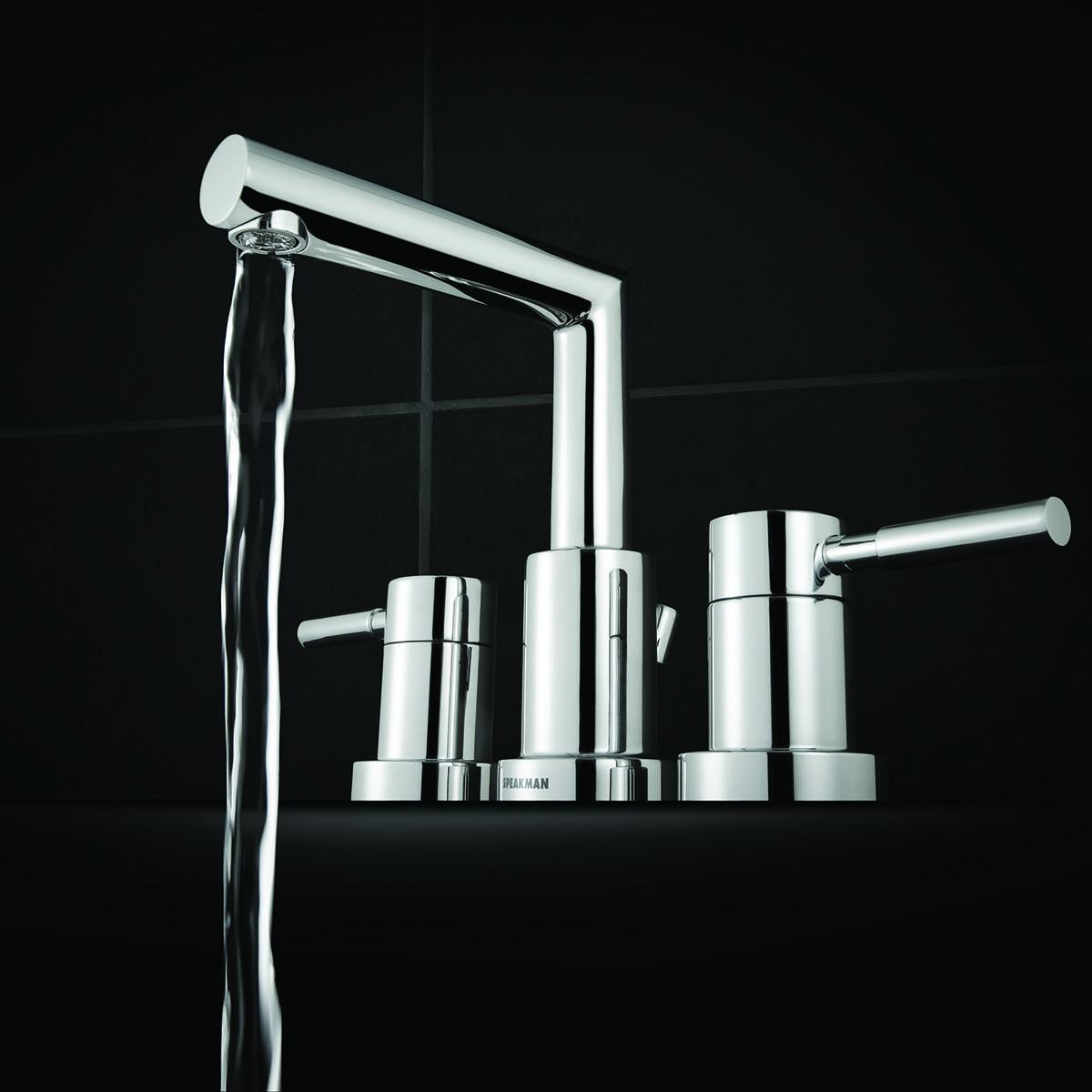 Neo - Widespread Bathroom Faucet - Deck/Surface - 1.2 GPM