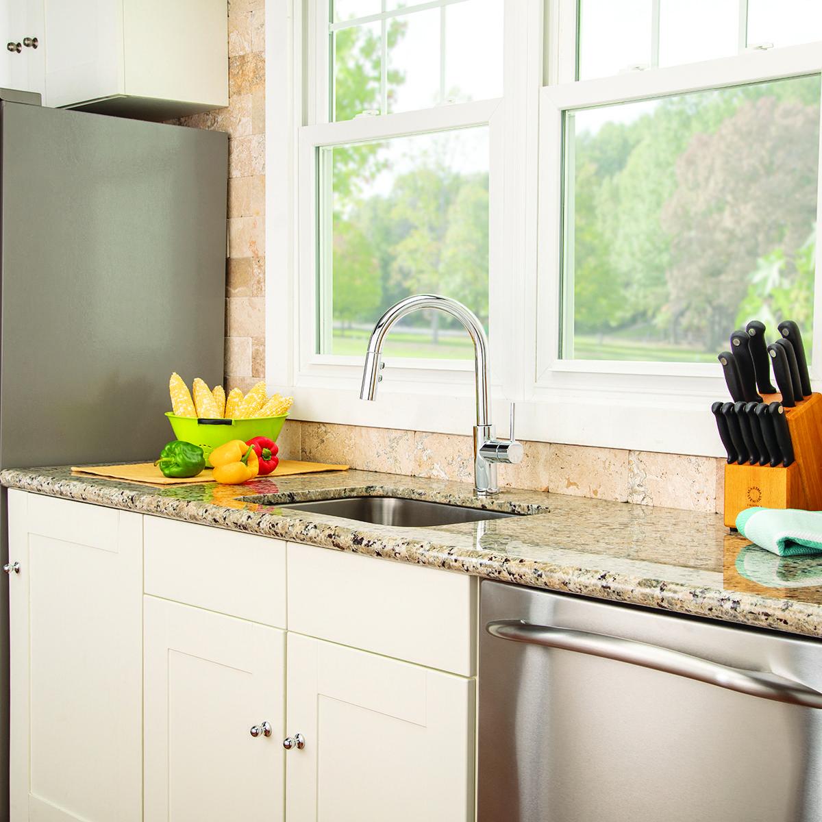 Neo - Modern Pull-Down Kitchen Faucet - Polished Chrome