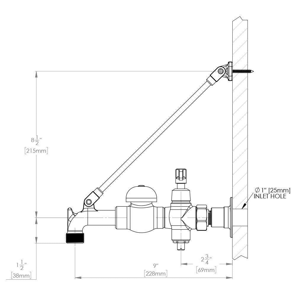 Commander - Service Sink Faucet - Brass
