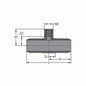 2 x 2 x 1-1/2" Tee - PVC - Insert x Insert x FNPT