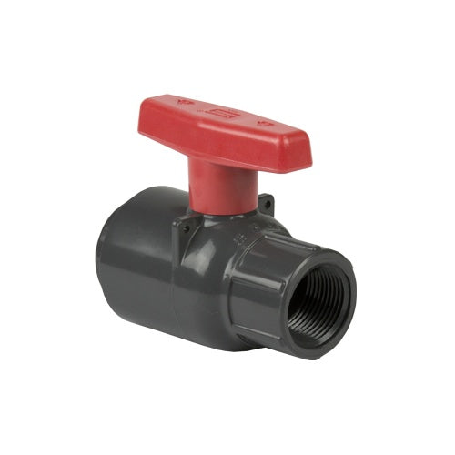 1/2" Compact Regular Ball Valve - PVC - FNPT