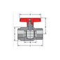1/2" Compact Regular Ball Valve - PVC - Socket