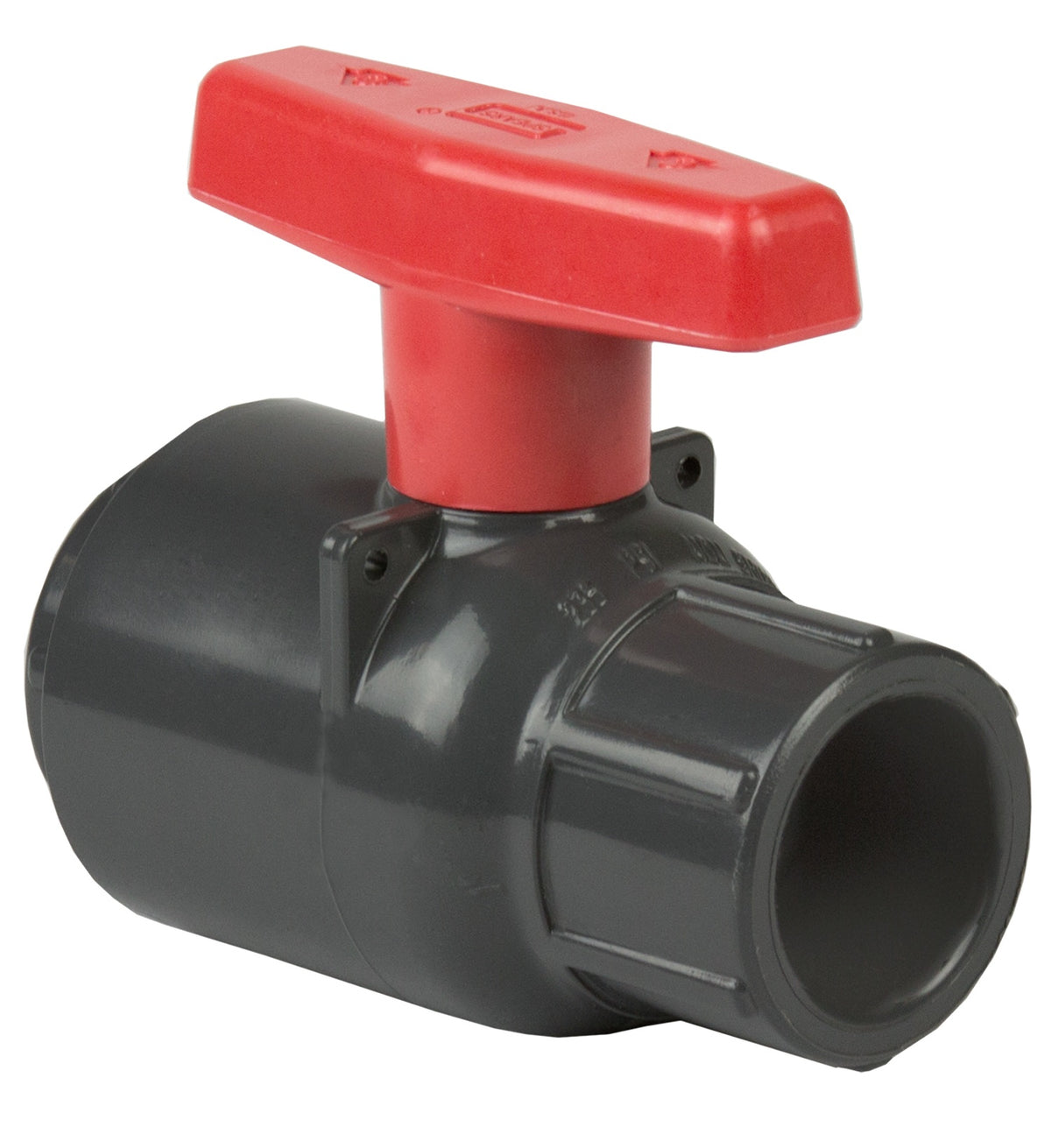 1/2" Compact Regular Ball Valve - PVC - Socket