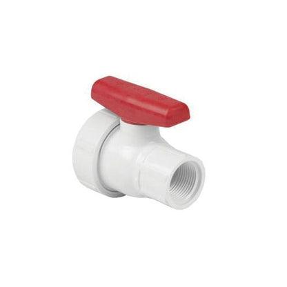 1/2" Single Entry Ball Valve - PVC - FNPT