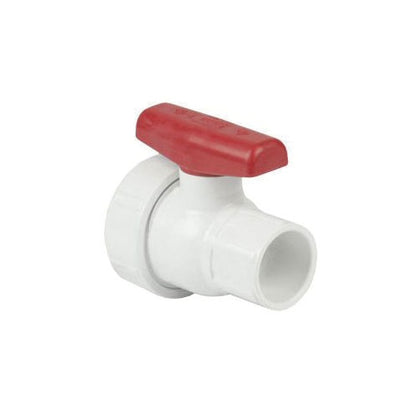 2" Single Entry Ball Valve - White - PVC