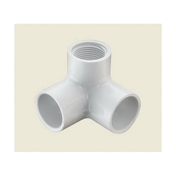 1/2" PVC 90° Elbow - Socket x Socket x FNPT