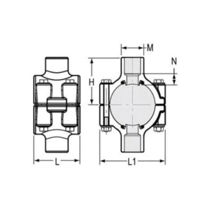 8 x (2) 2" Clamp-On Pipe Saddle - SCH 40/Std