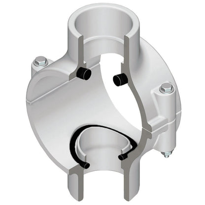 8 x (2) 2" Clamp-On Pipe Saddle - SCH 40/Std
