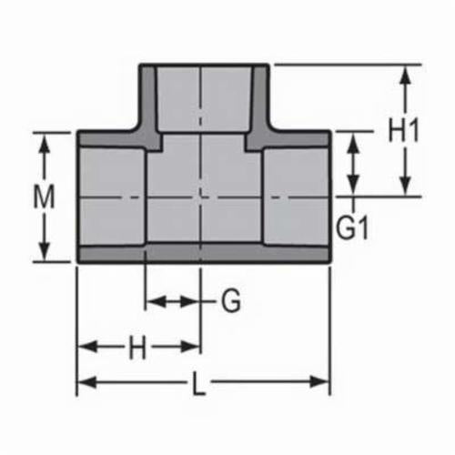 3/8" Standard Tee - CPVC - Socket