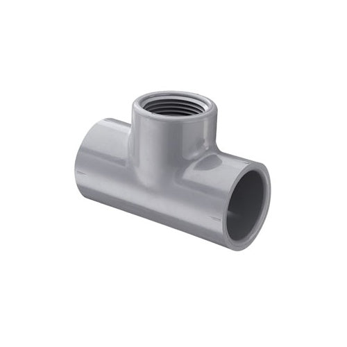 Spears® 802-012C Standard Tee, 1-1/4 in, Socket x Socket x FNPT, SCH 80/XH, CPVC, Domestic