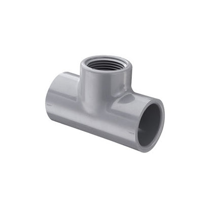 1/2" Standard Tee - CPVC - Socket x Socket x FNPT