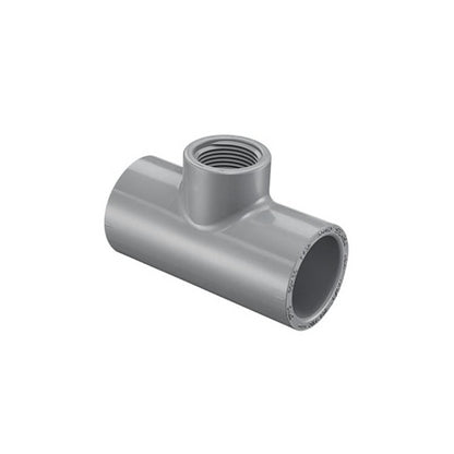 8 x 8 x 3" Reducing Tee - CPVC - Socket x Socket x FNPT