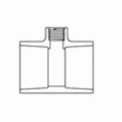 8 x 8 x 4" Reducing Tee - CPVC - Socket x Socket x FNPT
