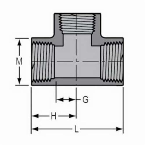 3/8" Standard Tee - CPVC - FNPT