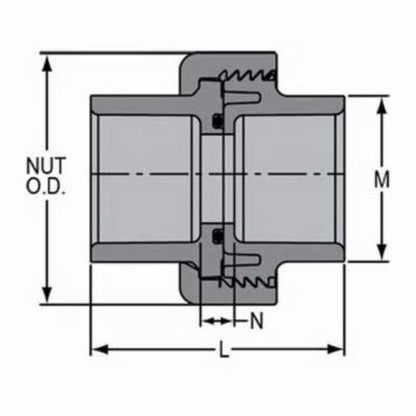 2-1/2" Union - 8057-025C