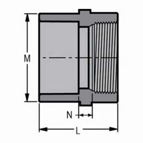 2-1/2" Standard Adapter - CPVC - Socket x FNPT