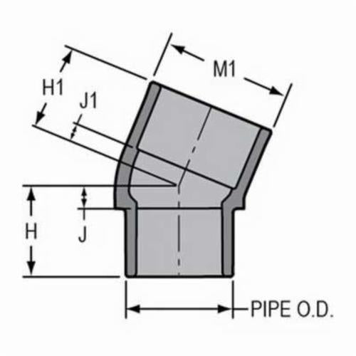 Standard 22-1/2° Street Elbow - 842-025C