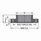 2-1/2" 1-Piece Flange - CPVC - SCH 80/Xh