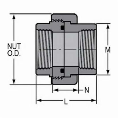 3/4" Union - 858-007C