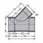 Spears® 875-530C Reducing Wye, Wye, 6 x 6 x 3 in Nominal, Socket End Style, SCH 80/XH, CPVC, Domestic