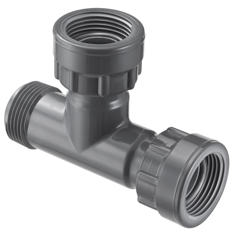 Spears® MA0101-010, Tee, 1 in nominal, Swivel x MNPT x Swivel end style, PVC, Domestic