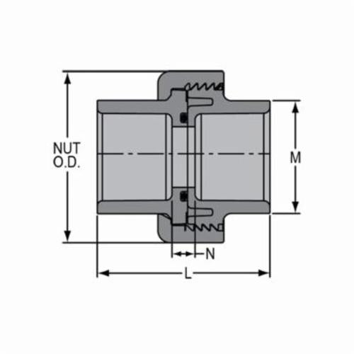 3/4" Union - CPVC - Socket