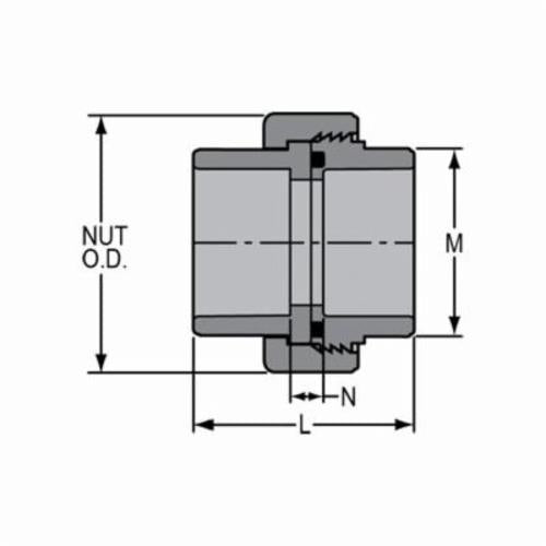 3/8" Old Style Union - CPVC - Socket