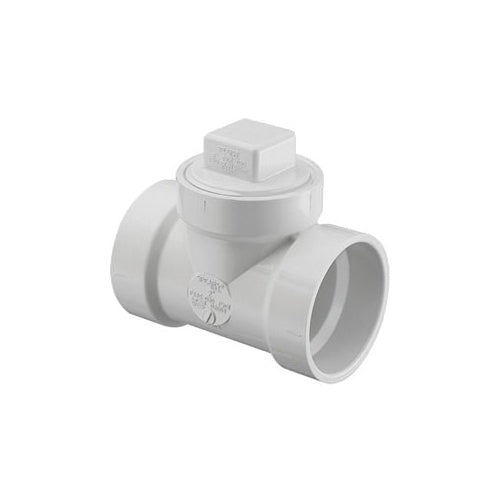 Spears® P444X-080, Tee, 2-Way, 8 in nominal, Hub x Hub x FNPT end style, PVC, Domestic
