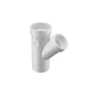 Spears® P603-422 P603 Wye, Wye, 4 x 4 x 3 in Nominal, Spigot x Hub x Hub End Style, PVC, Domestic