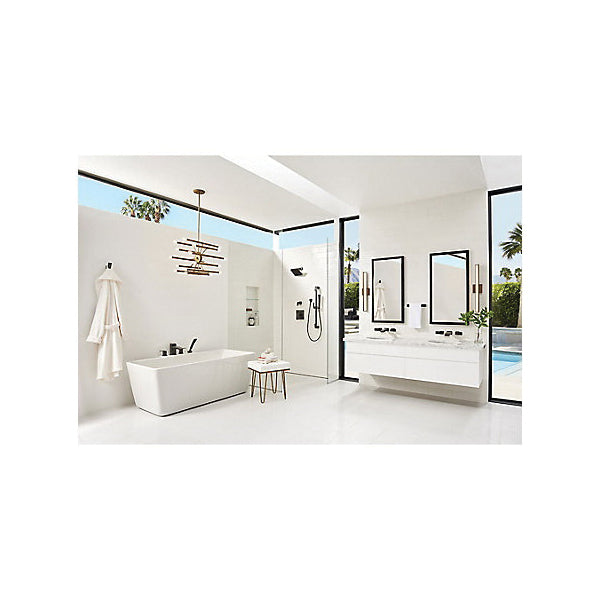 Kenzo - Shower Trim Only - Matte Black - 1.8 GPM
