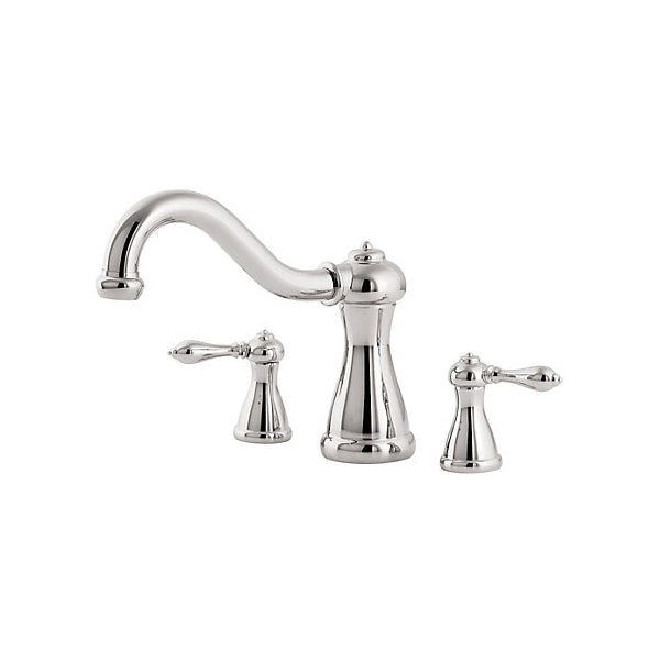 Pfister® Professional Grade Roman Tub Trim, Marielle™, 15 to 18 gpm Flow Rate, 8 to 15 in Center, 2 Handles, Function: Traditional