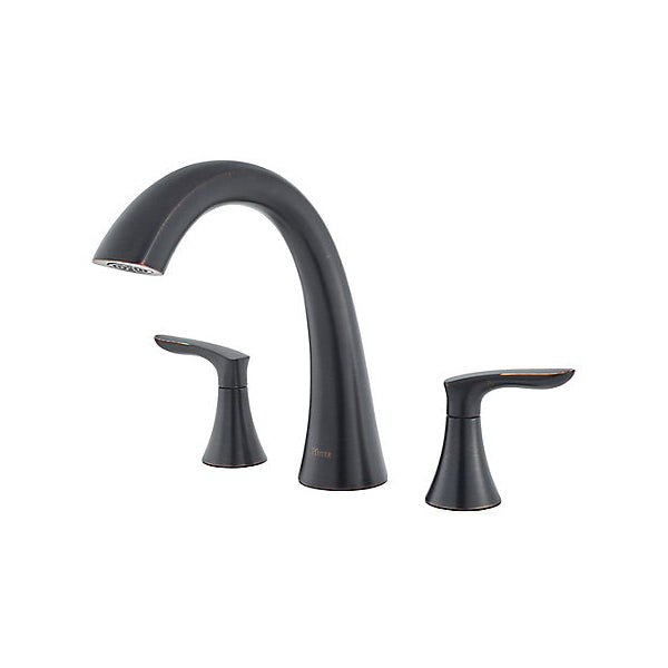 Pfister® Professional Grade Roman Tub Trim, Weller™, 4 in Center, 2 Handles, Function: Traditional