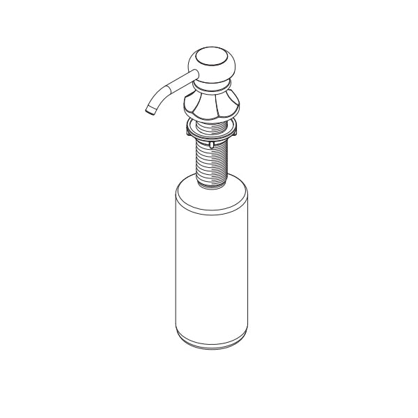 Catalina Soap Dispenser Sub-Assembly, Polished Chrome